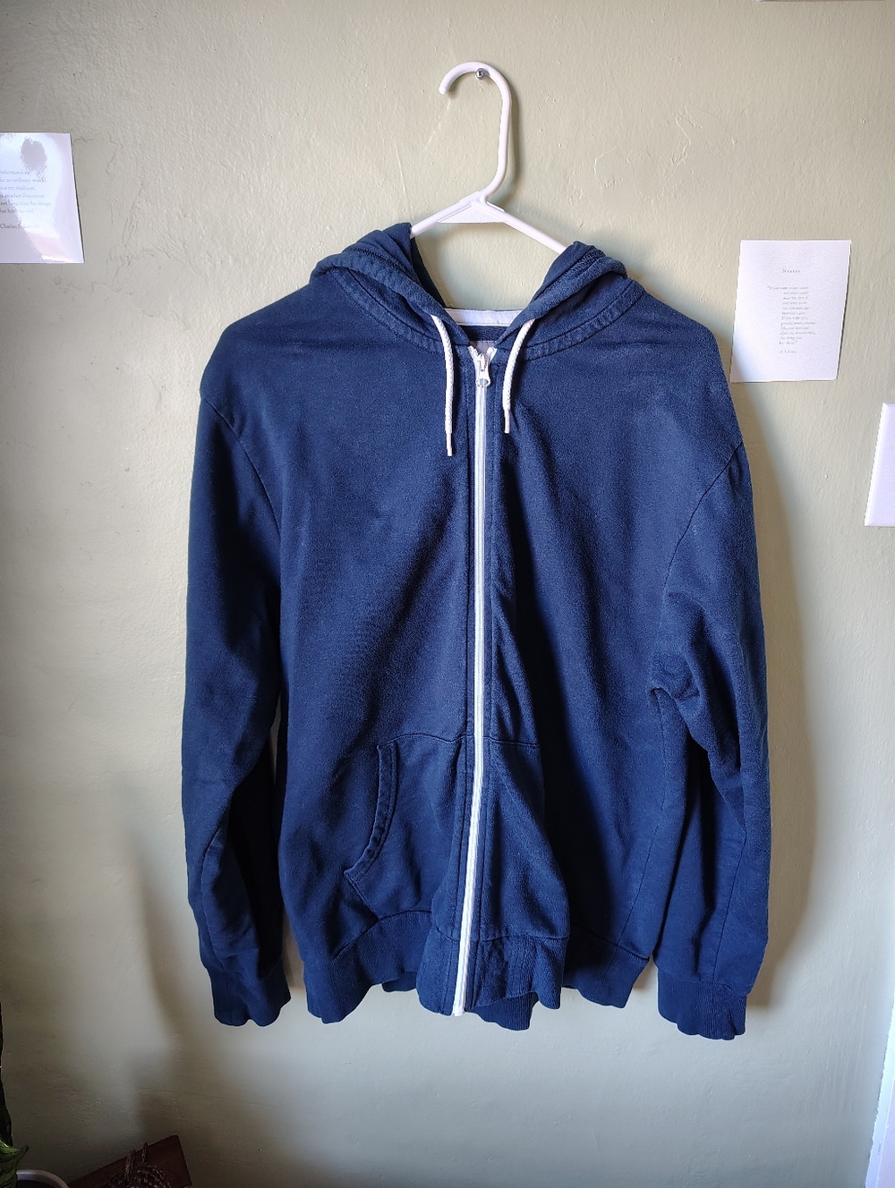 ☀️5/$25☀️ Old Navy Size Large Navy Blue Hooded Full Zip Sweatshirt